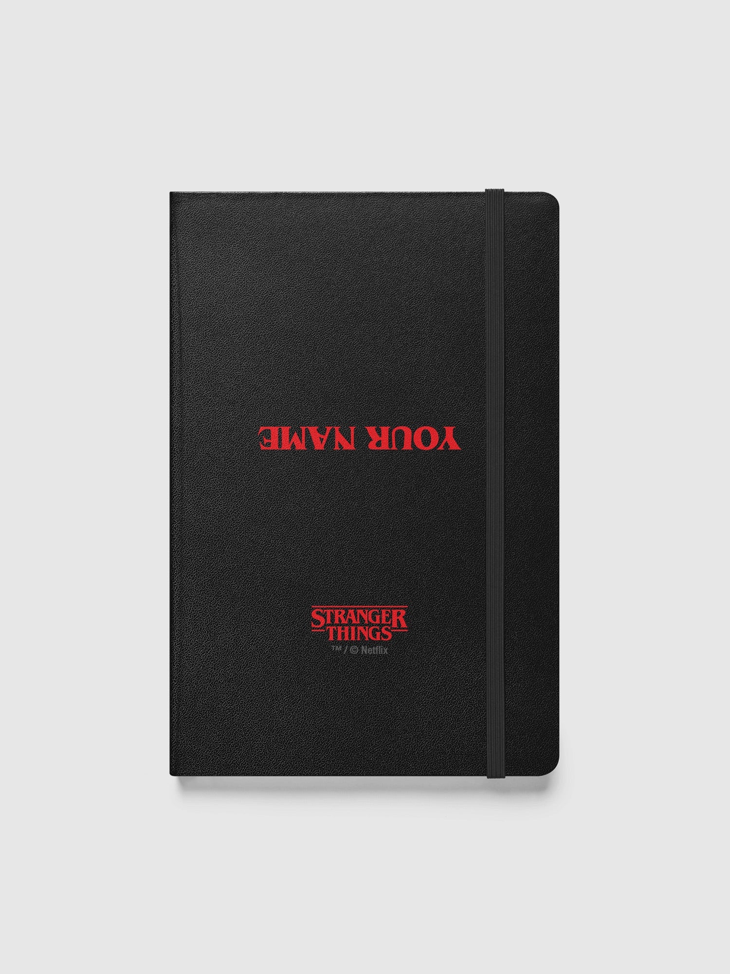 Stranger Things Upside Down Personalized Hardcover Notebook