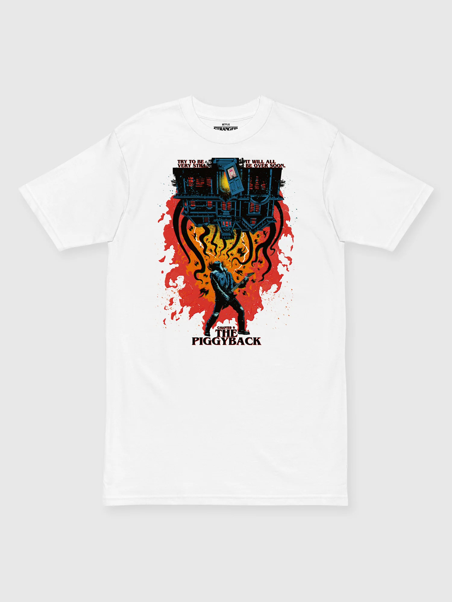 Stranger Things Season 4 x Butcher Billy The Piggyback Tee [White]