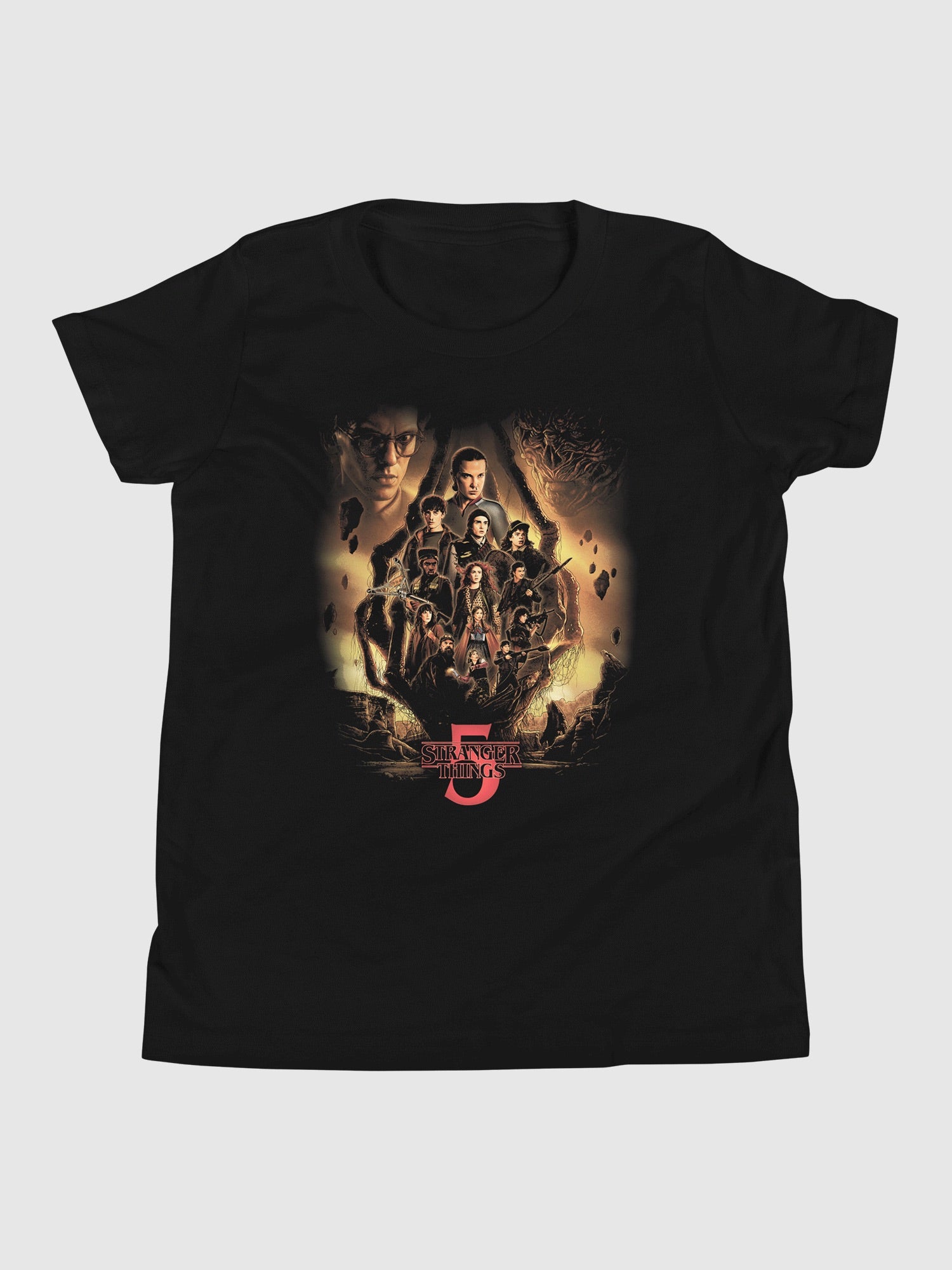 Stranger Things x Kyle Lambert Kids T-Shirt Season 5 Finale Art