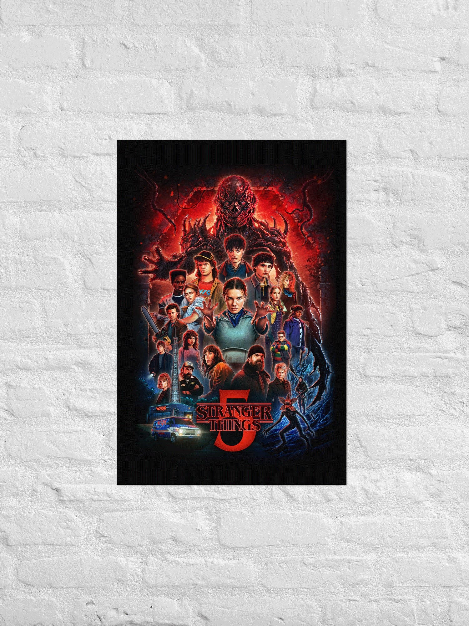 Stranger Things x Kyle Lambert Poster Season 5 Art - Image 2