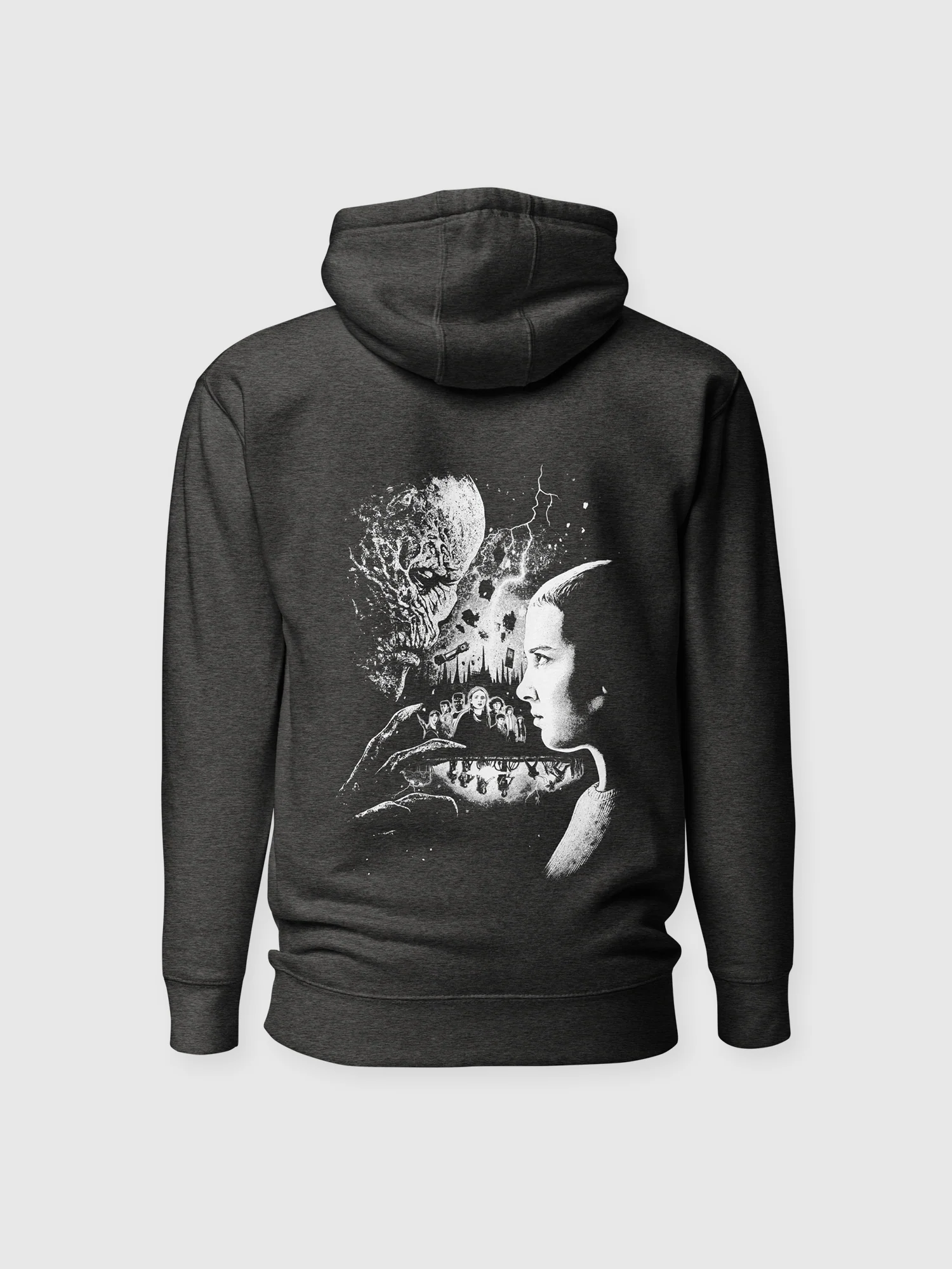 Stranger Things x Kyle Lambert Unisex Hoodie [Charcoal Heather]