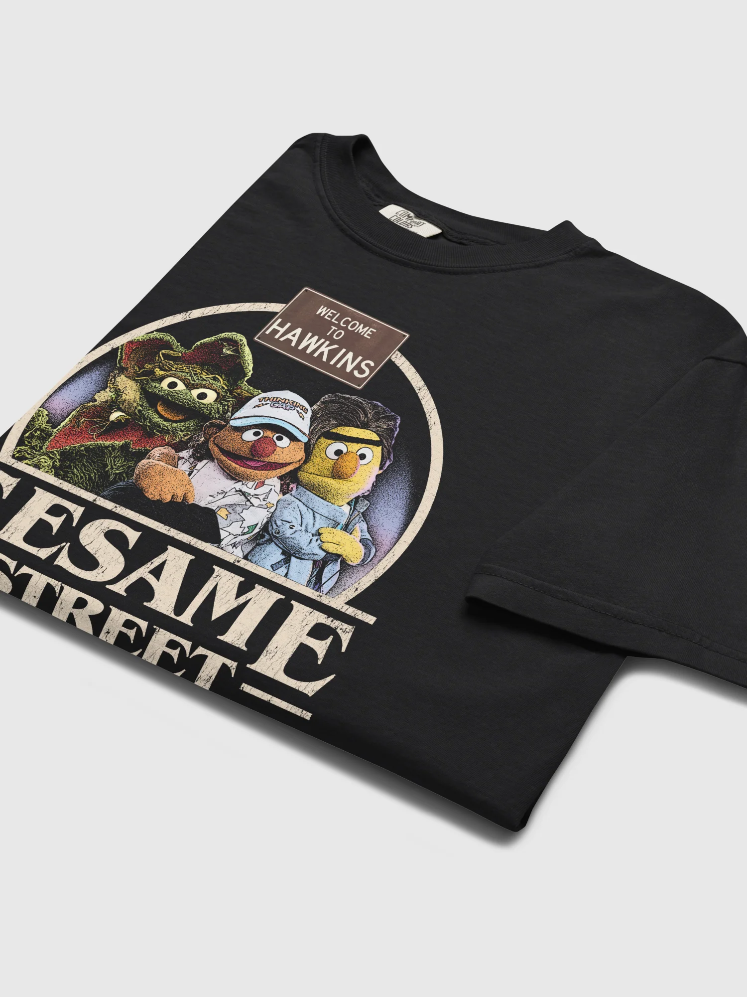Stranger Things x Sesame Street Comfort Colors T-Shirt - Image 4