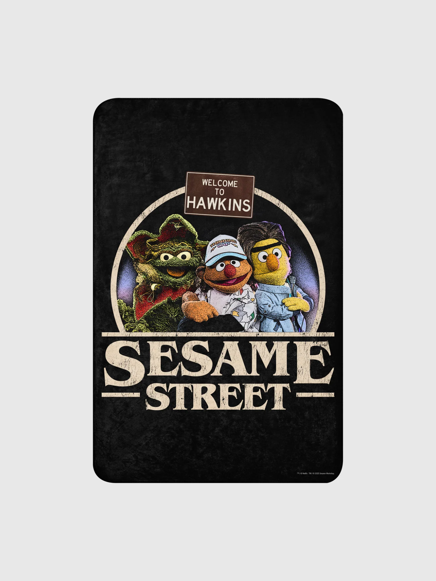 Stranger Things x Sesame Street Sherpa Blanket - Image 4