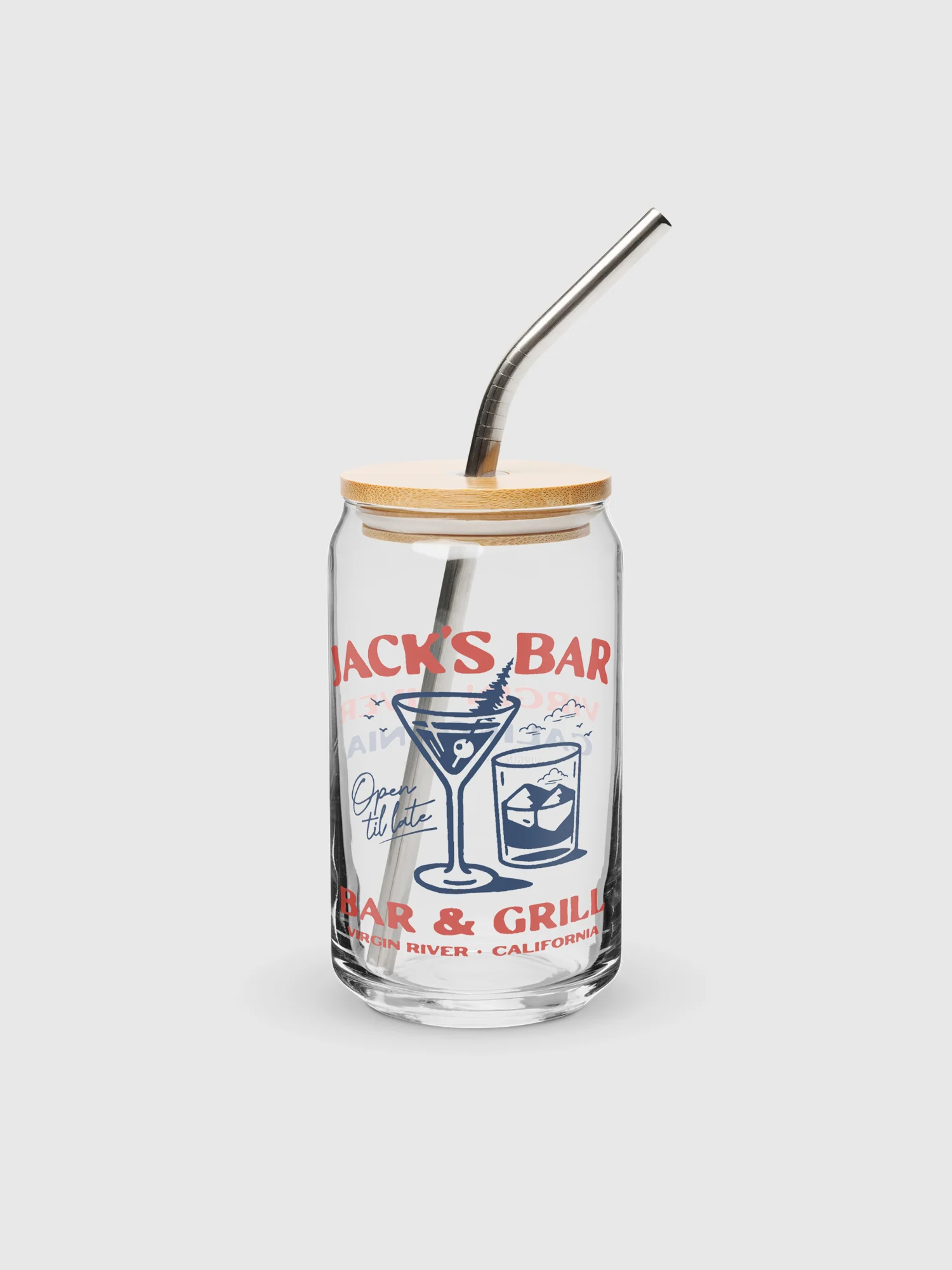 Virgin River Can Shaped Glass Jack’s Bar