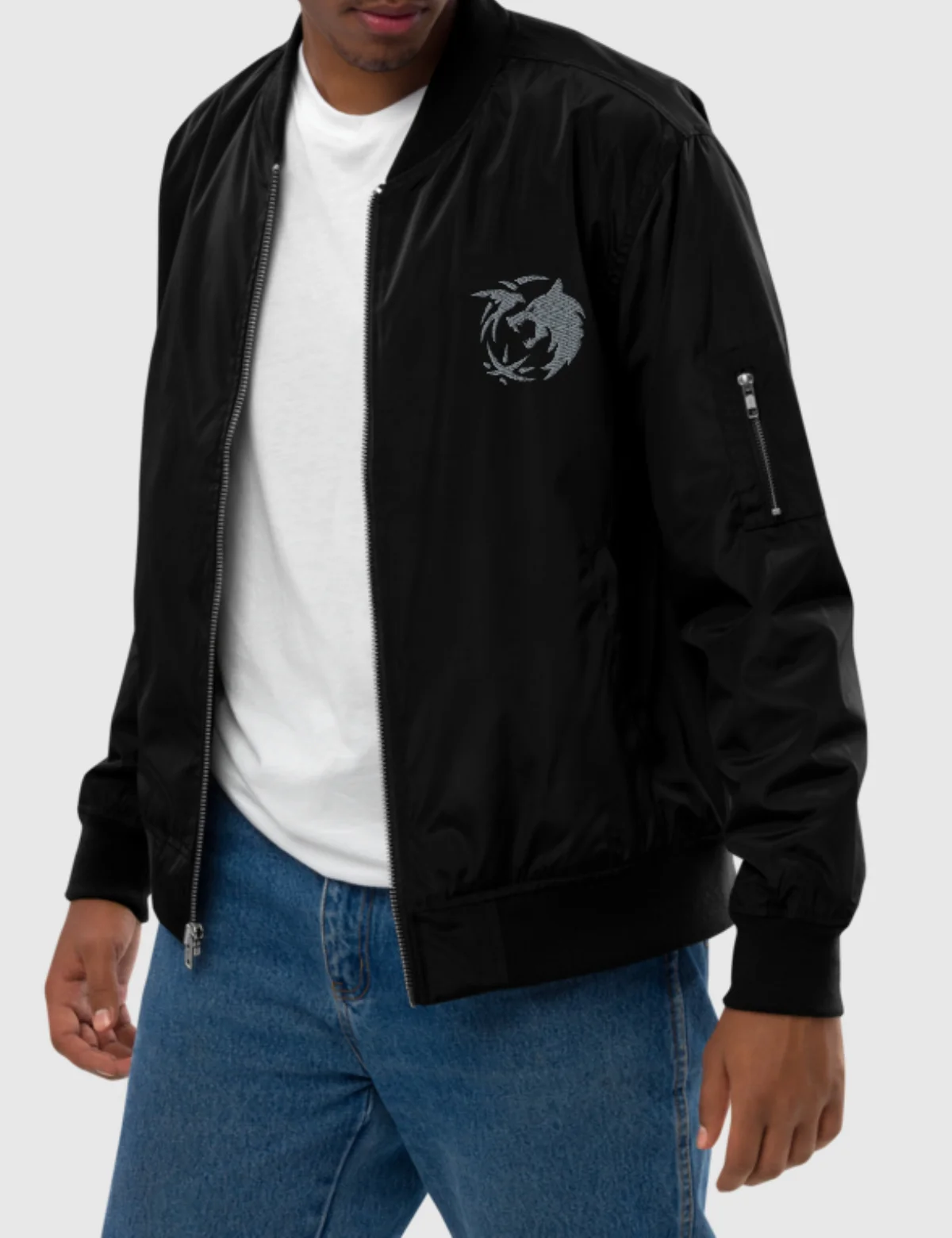 The Witcher Premium Recycled Bomber Jacket [Black] - Image 4